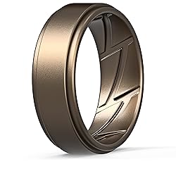 ThunderFit Silicone Wedding Rings for Men