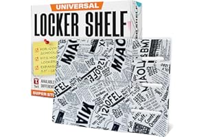 Tarli Universal Expandable Locker Shelves for Schools, Gym and Colleges - Extends Up to 16 inches - Maximize Your Locker Space with Non-Slip, Heavy Duty, USA Designed, Adjustable
