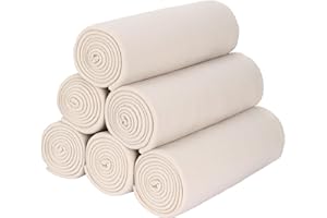 SPECIAL SG GLORY Fleece Throw Blanket Bulk Fleece Blankets Solid Lightweight Warm Soft Cozy Pet-Friendly for Home Bed Sofa Couch Dorm Office Wedding Gifts Travel Airplane for Seasons (Beige, Pack of 6-50x60 Inches)