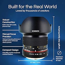 Rokinon 14mm F2.8 IF ED Super Wide Angle Lens for