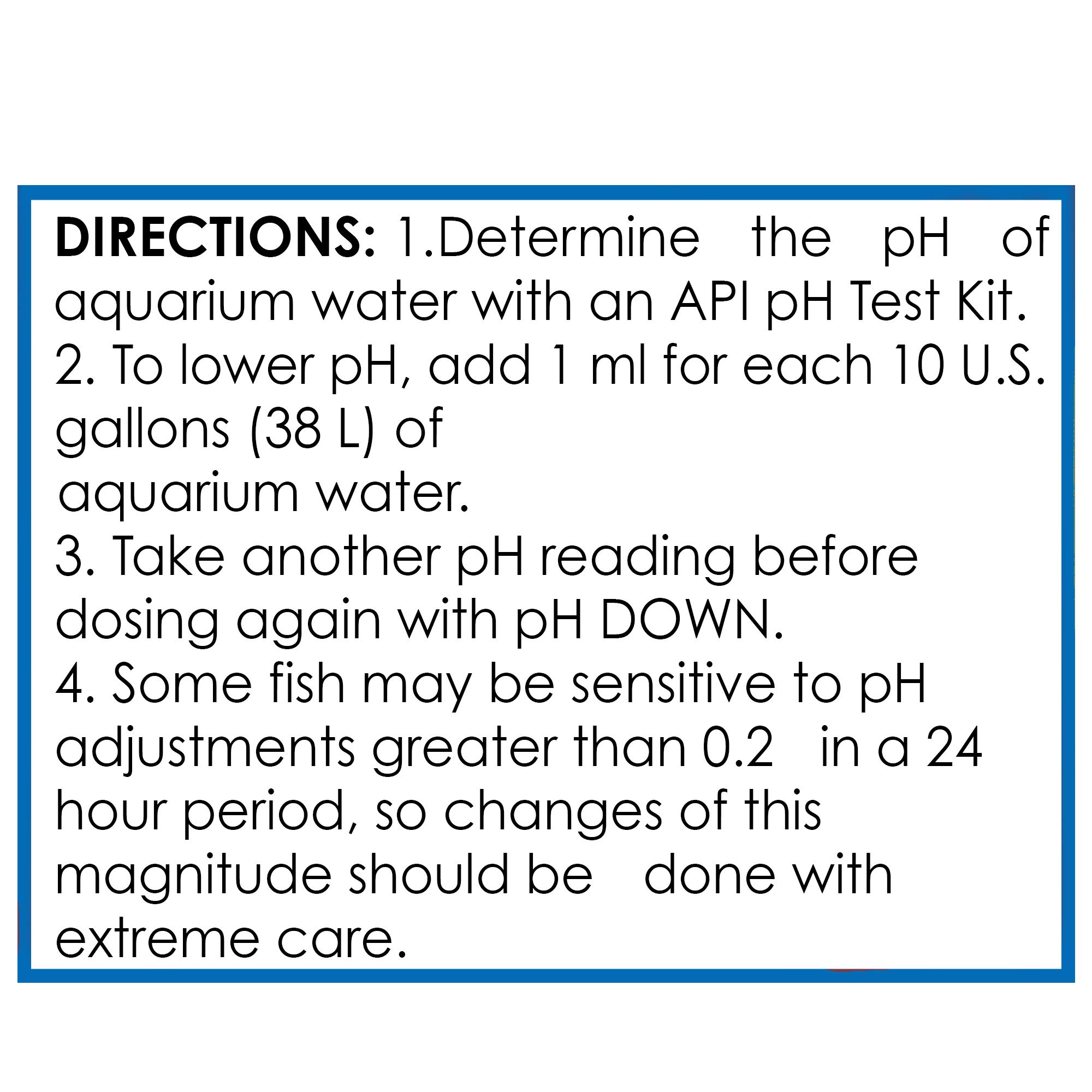 API Aquarium Pharmaceuticals 30B pH Down Aquarium pH Adjuster, 16 oz, Model Number: 17163020301, Hook