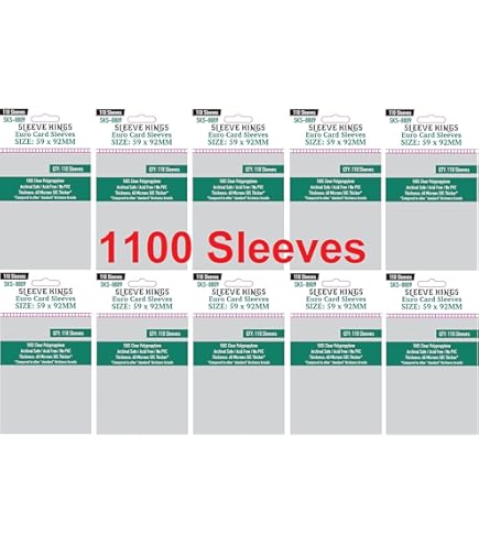 Amazon.com: Sleeve Kings Everdell Mini Compatible Sleeves 44 X 63 MM  -(10x110 Pack, 1100 Sleeves) : Toys & Games