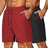 COOFANDY Men's 3 Pack Athletic Running Shorts Gym Workout Short Quick Dry Sports Short with Pockets