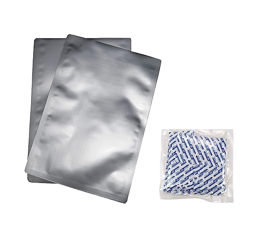 25, 50) 2 Quart (8 x 12 cm) 7 mil Mylar bolsas Plus 300 cc ...