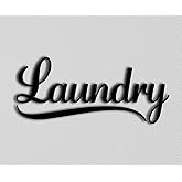 MAZ DISTRIBUTIONS – Laundry Sticker – Vinyl Decal for Laptop – Removable Waterproof Sticker for Store Door – Useable Indoor and Outdoor – Easy use for Wall, Canteen, Market Shop and Canteen – MAZ–322