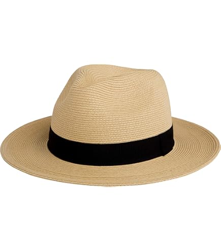 Comhats Summer Beach Straw Fedora Hats for Men Panama Mid  display picture 3