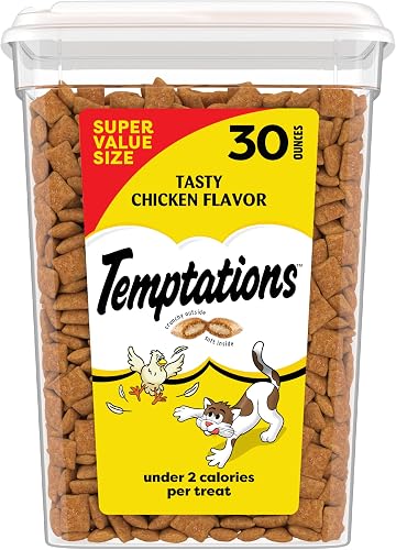 Temptations golosinas para gatos, 30 onzas, crujientes por fuera y — Golosinas