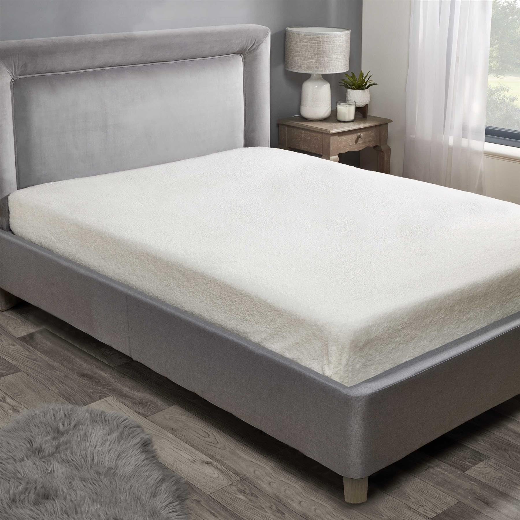 Teddy Sherpa Fleece Fitted Sheet Bed Sheets Cosy Warm Cream Double