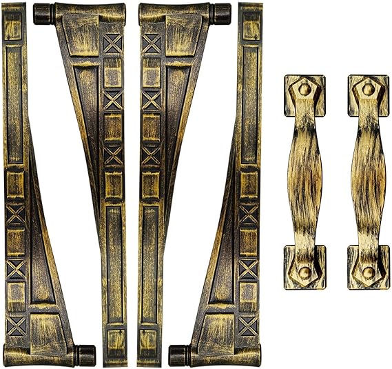 Decorative Garage Door Accents Hardware Set, 4