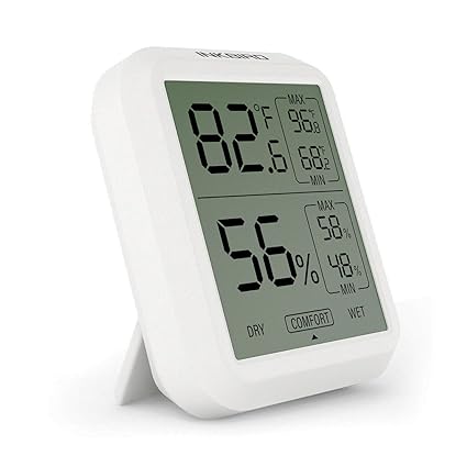 Inkbird ITH-20 Digitale Hygrometer Thermometer, Temperatur Feuchtemessgerät, ? / ? Schalter, LCD Bildschirm, Innen und Außenm