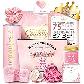 75th Birthday Gifts For Women, Happy 75th Birthday Gifts For Her Mom Sister Wife Best Friend Turning 75, Unique Gift For 75 Year Old Woman Birthday, Funny Birthday Decorations Gift Ideas