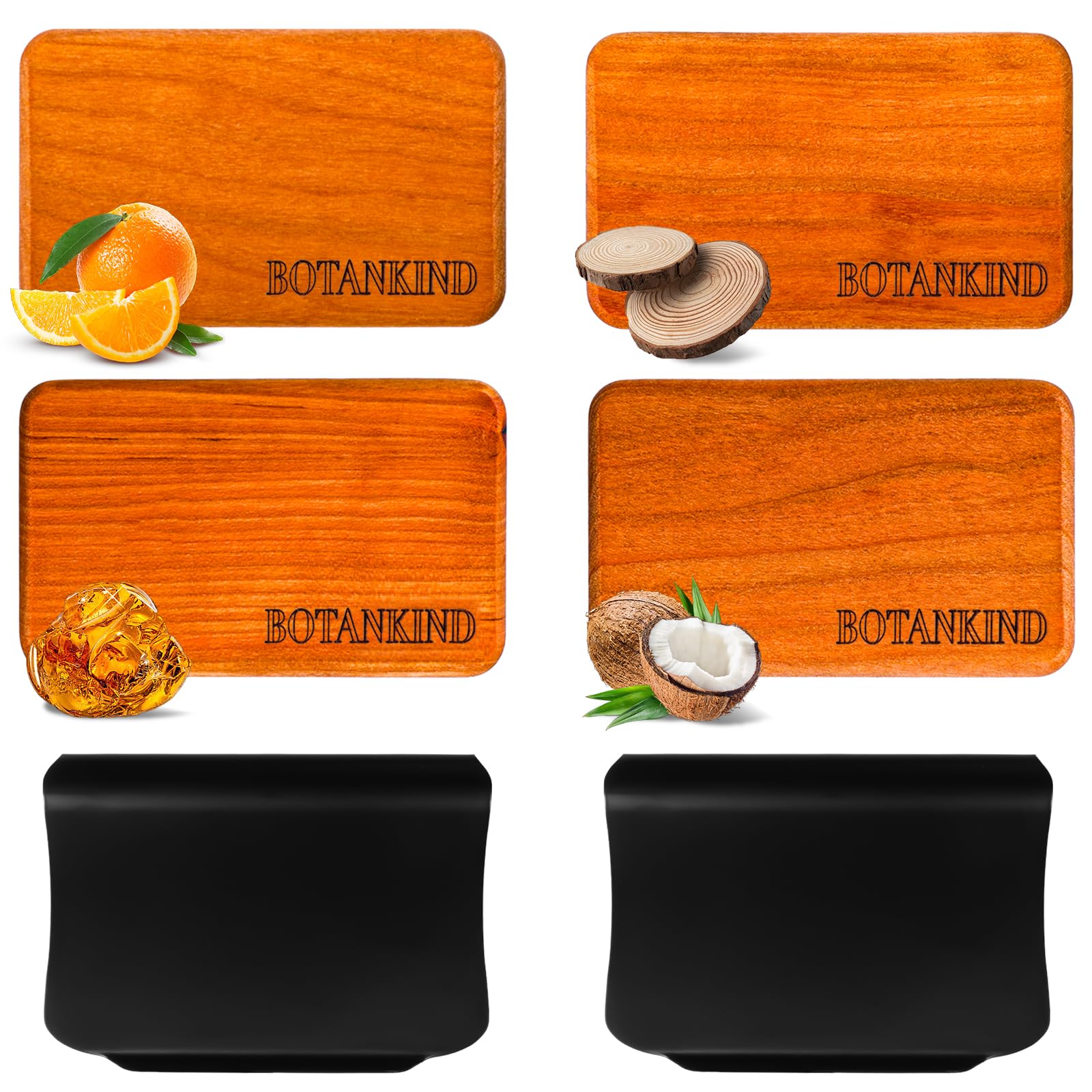 Photo 1 of Car Air Freshener- Original Wood Air Freshener-Car Odor Eliminator for Visor Clip-Long Lasting Scent, Vehicle Scent Diffuser for Truck, SUV, Sedans - 4 pack Included 2 Clips (Teak-Amber-Cabana-Grove)