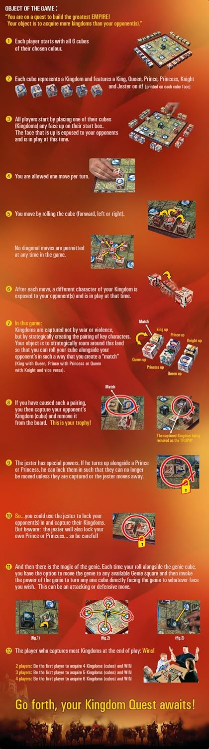 Amazon Com Kingdom Quest Board Game Toys Games