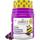 Zarbee's Kids Elderberry Immune Support Gummies, 42 ct | For Kids Ages 2+ Years, Immune Support Supplement, Natural Berry Flavor, Gluten &amp; Gelatin Free, No Artificial Flavors