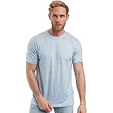 Merino Wool Shirt Sport for Men (Arctic Ice, Small)