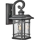 NAXTTII Matte Black Outdoor Wall Lights 16.7 Inch Height Waterproof Outdoor Wall Sconce Exterior Wall Light Fixtures with Wat