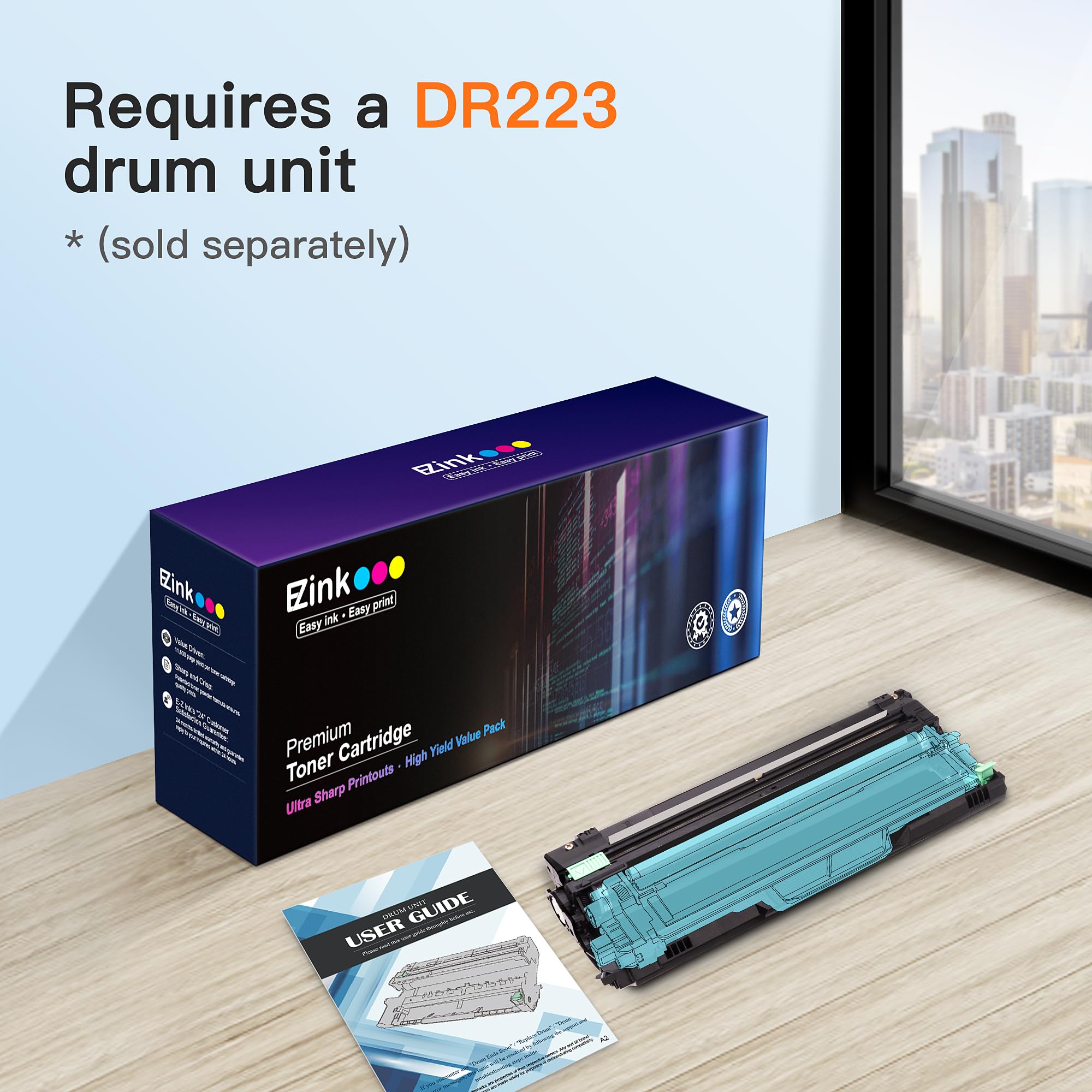 E-Z Ink TN-227 TN227 Compatible Toner Cartridge Replacement for Brother TN227 TN-227 TN227BK/C/M/Y High Yield to use with HL-L3270CDW HL-L3230CDW HL-L3210CW HL-L3290CDW MFC-L3710CDW (5 Pack)
