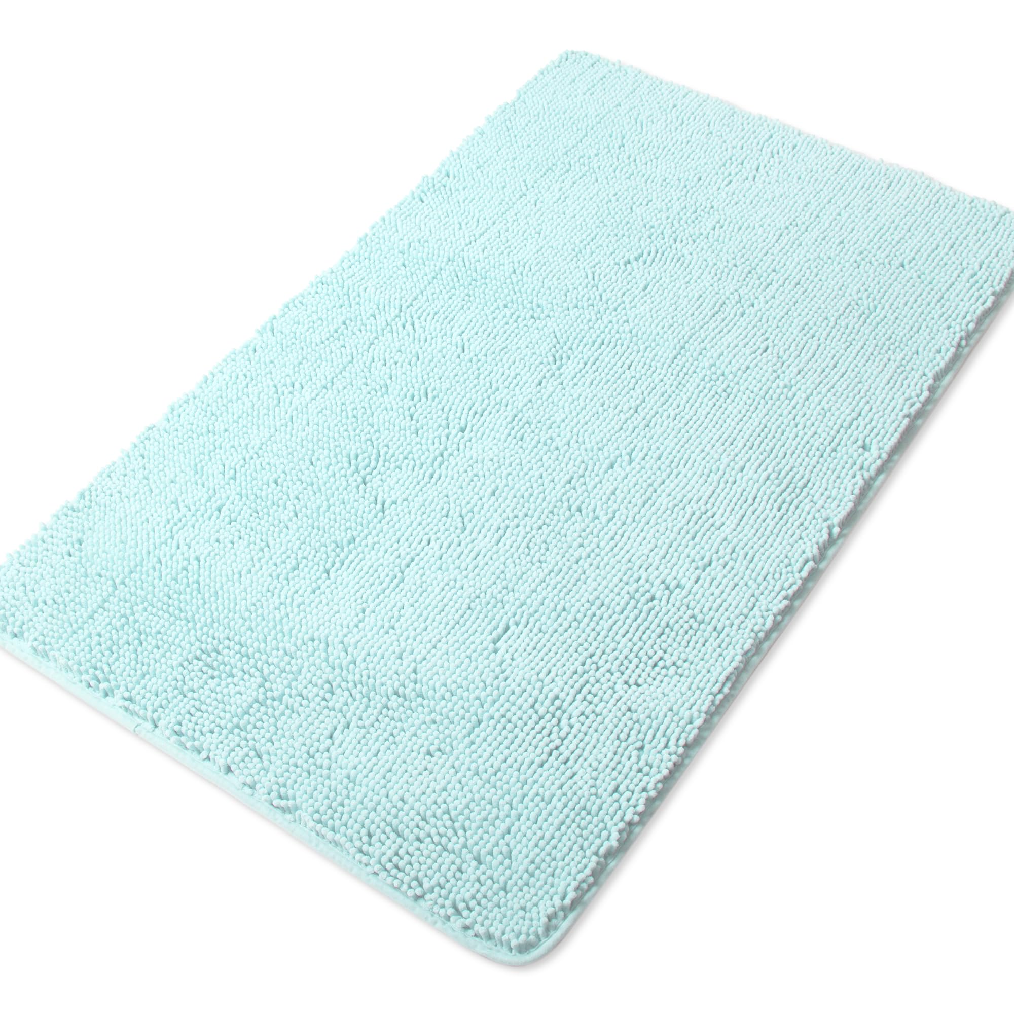 Photo 1 of Yeaban Bathroom Runner Rug 30 x 50 Inch – Thick Chenille Long Bath Mat | Absorbent and Washable Extra Large Bath Rug Non-Slip, Soft Runner Rug for Bathroom, Shower, Sink(Aqua)