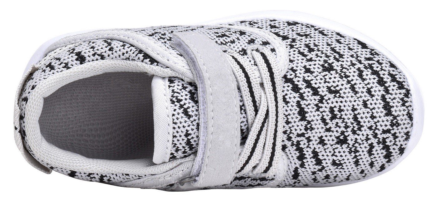 Toddler\'s Lightweight Sneakers Boys and Girls Cute Casual Running Shoes Multiple Colors (9 M US Toddler, Grey)