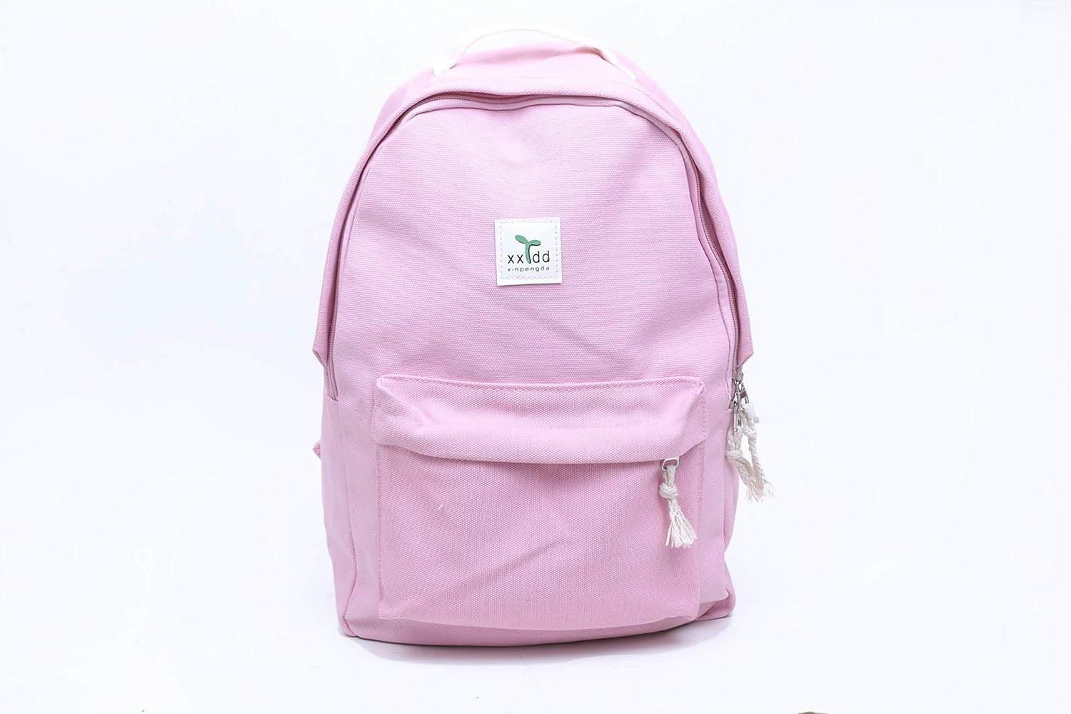 pink company backpack