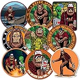 USA Sasquatch Bigfoot Funny Bumper Sticker Decal Bundle Pack for Cars, Cups, Laptops, Coolers, Tumblers (2" (Very Small))
