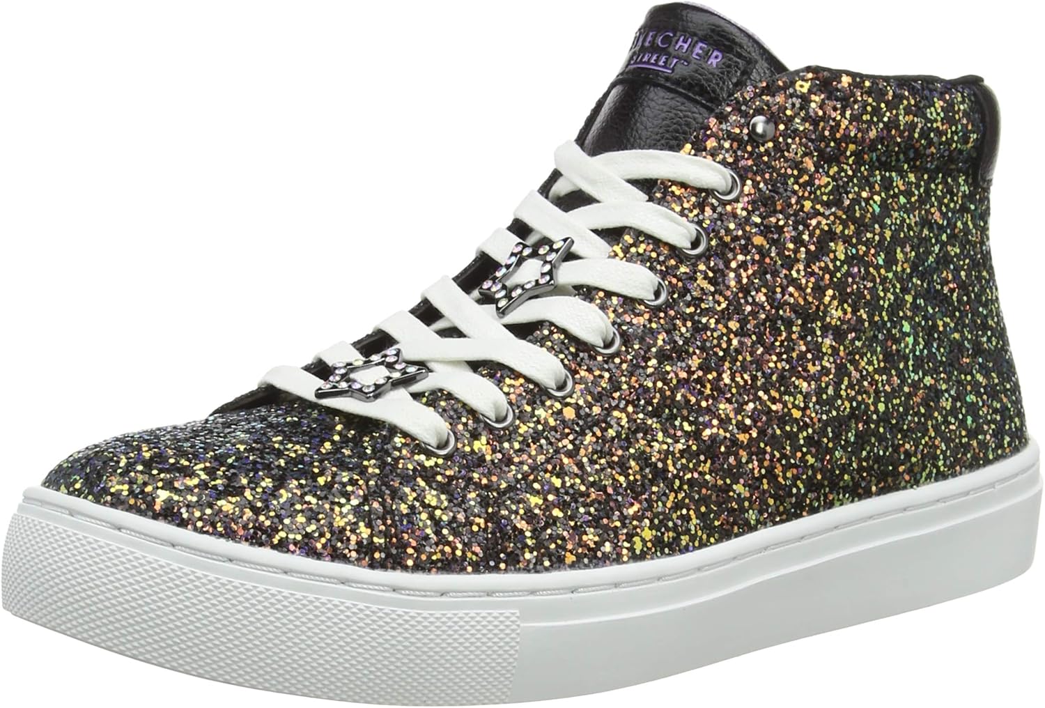 skechers hi top trainers