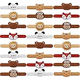 12 PCS Stuffed Animal Slap Bracelets Plush Animal Slap Bracelets Cute Wrist Slap Band Toy Wrist Animals Wrist Pets Slap Bracelet Wrist Toy for Boys Girls Easter Birthday Gifts Party Favors 6 Styles