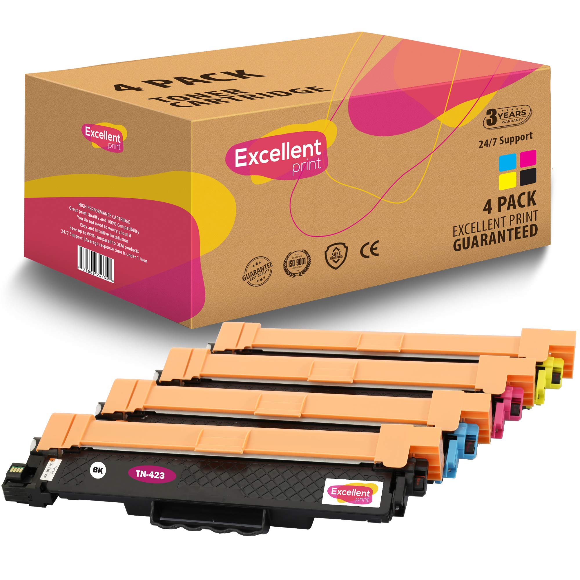 Excellent Print TN-423 Compatible Toner cartridge for Brother HL-L8260CDW HL-L8360CDW HL-L9310CDW DCP-L8410CDN DCP-L8410CDW MFC-L8690CDW MFC-L8900CDW