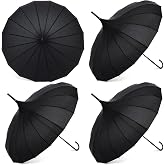 Abbylike Parasol Pagoda Umbrella 36 Inch for Women | Gothic Parasol for Rain, Sun Protection, Vintage Umbrella Parasol with Long Handle for Women Wedding Gifts
