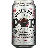 Culture Pop Soda, Black Cherry Soda, 12 Fl Oz