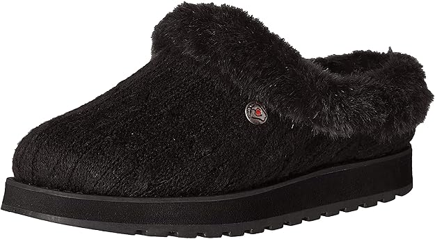 skechers ice angel suede mule slippers