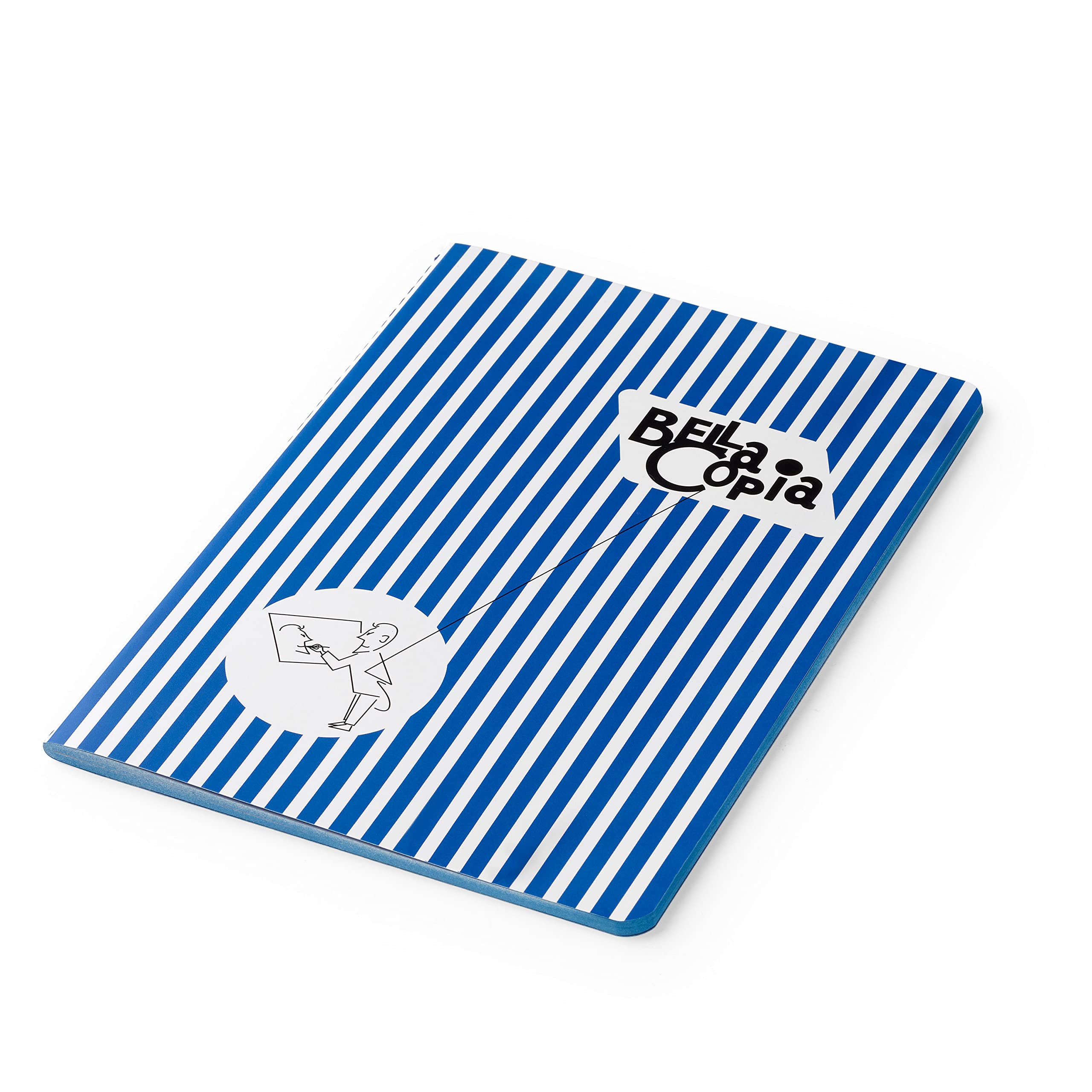 PdiPigna, Bella Copia Notebook A5, 15 x 21 cm, Soft-Cover Cover, 1R Inner Lines, Blue