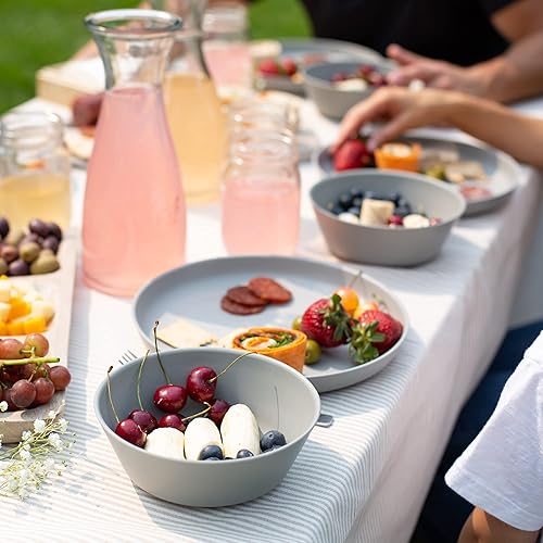 Grow Forward Premium Wheat Straw Plates and Bowls Sets