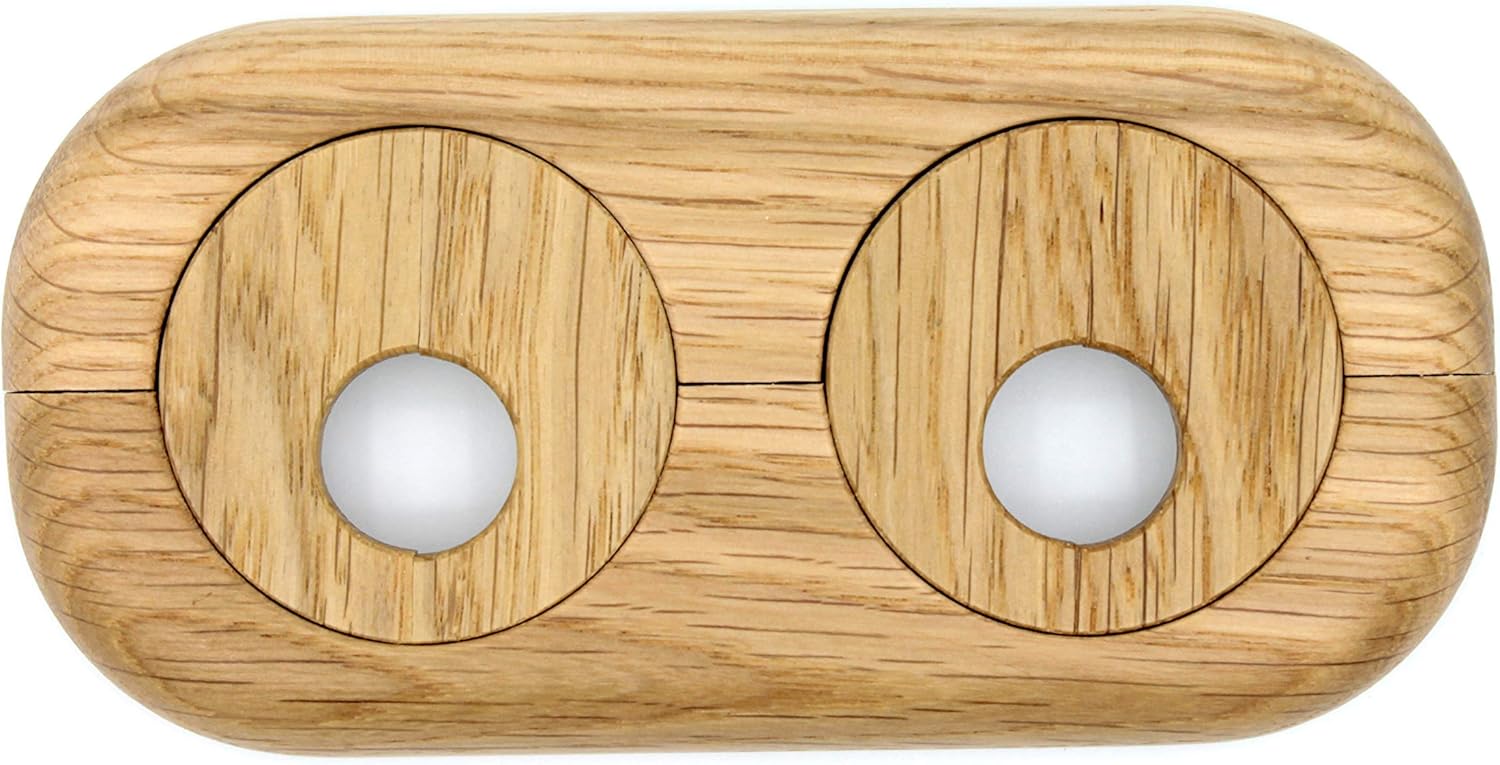 Twin Double Pipe Cover, Solid Wood, For Pipe diameters 15mm 19mm 22mm