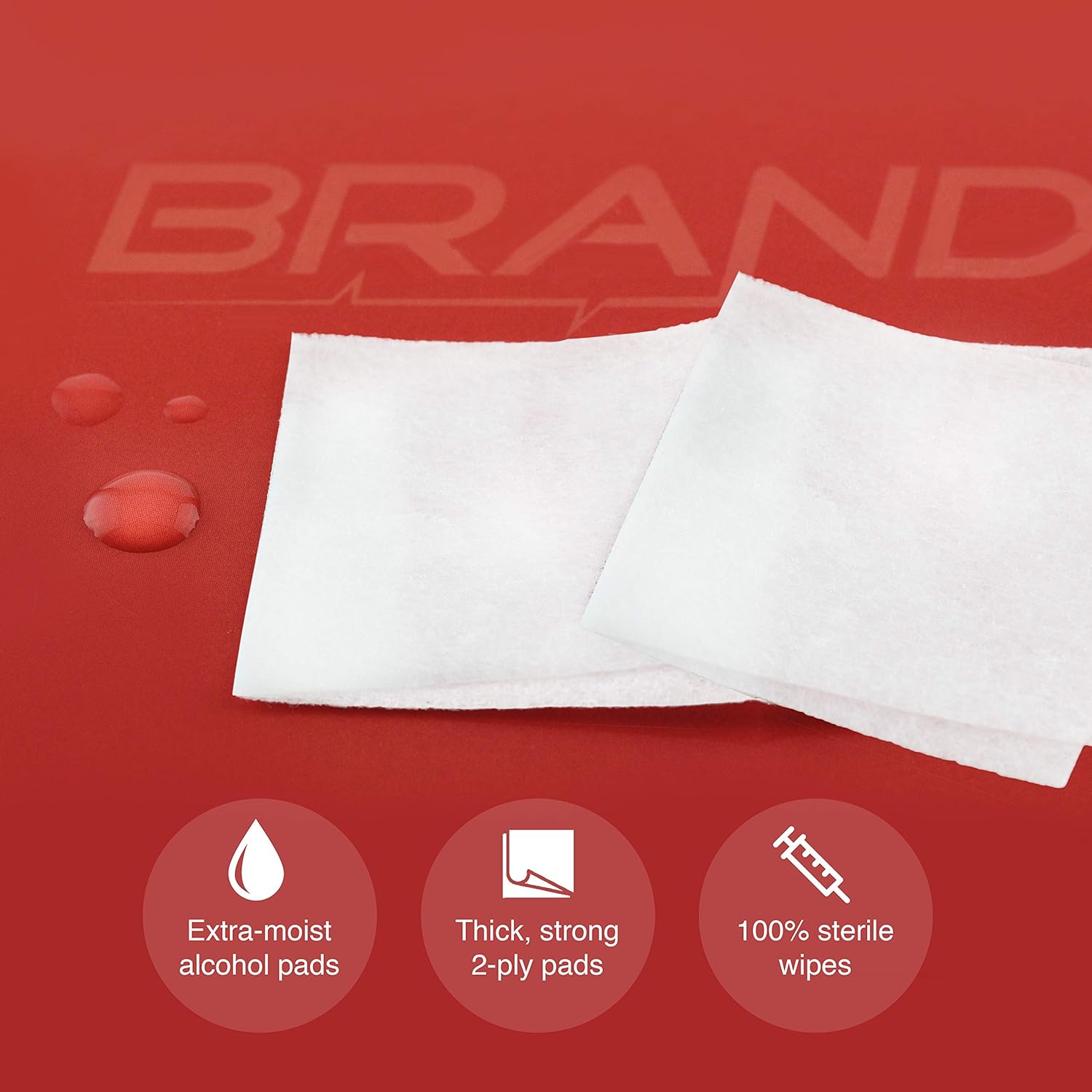 Alcohol Prep Pads (100-Pack) | Thick 2-Ply Sanitizing Isopropyl Medical Wipes | Individually Wrapped Alcohol Cleansing Swabs, Diabetic Supplies, Hospitals : Beauty