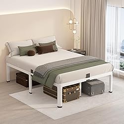 MAF 14 Inch Full Size Metal Platform Bed Frame