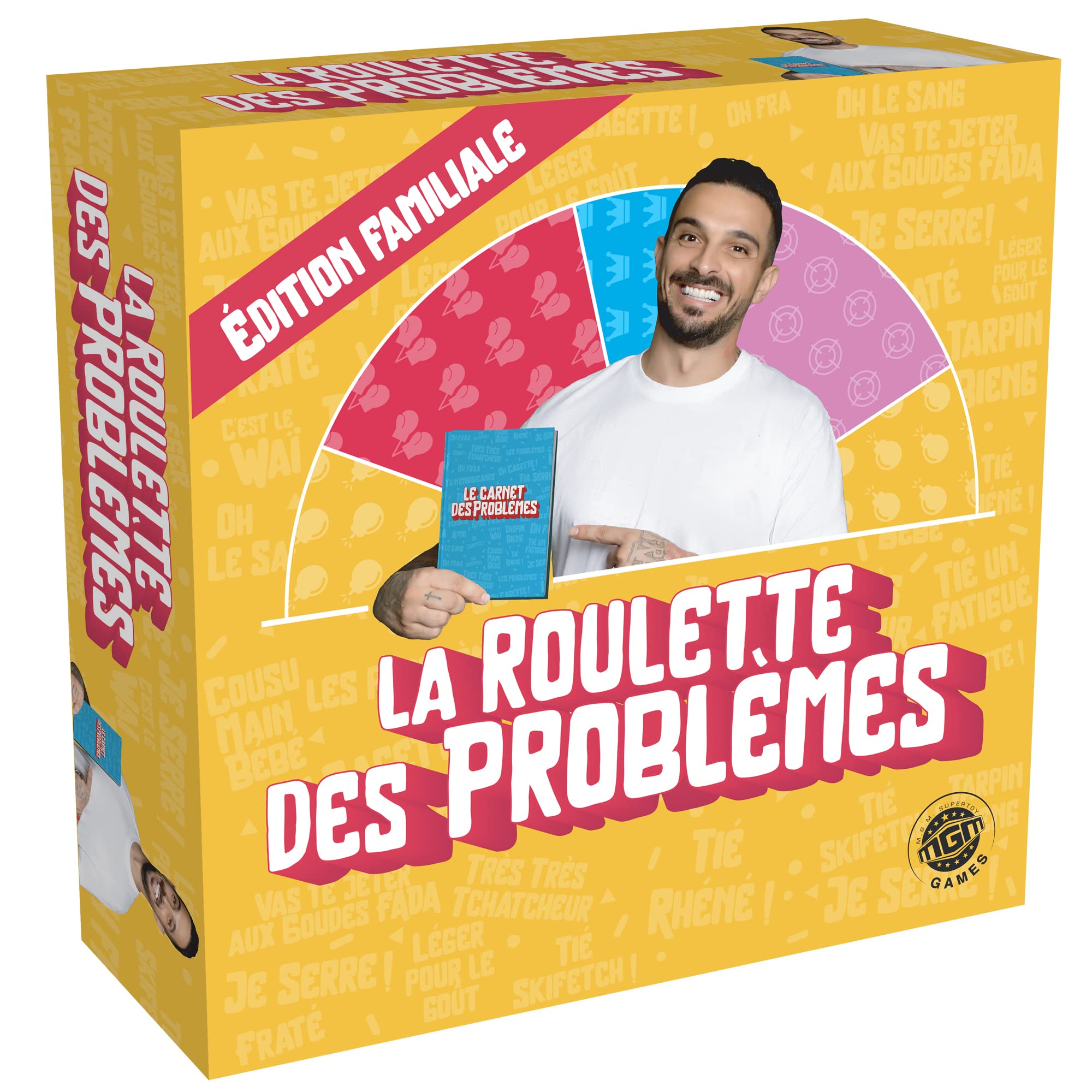 MGM GAMES - Roulette des Problems Family Edition – 141313 – Ages 14 and up Yellow