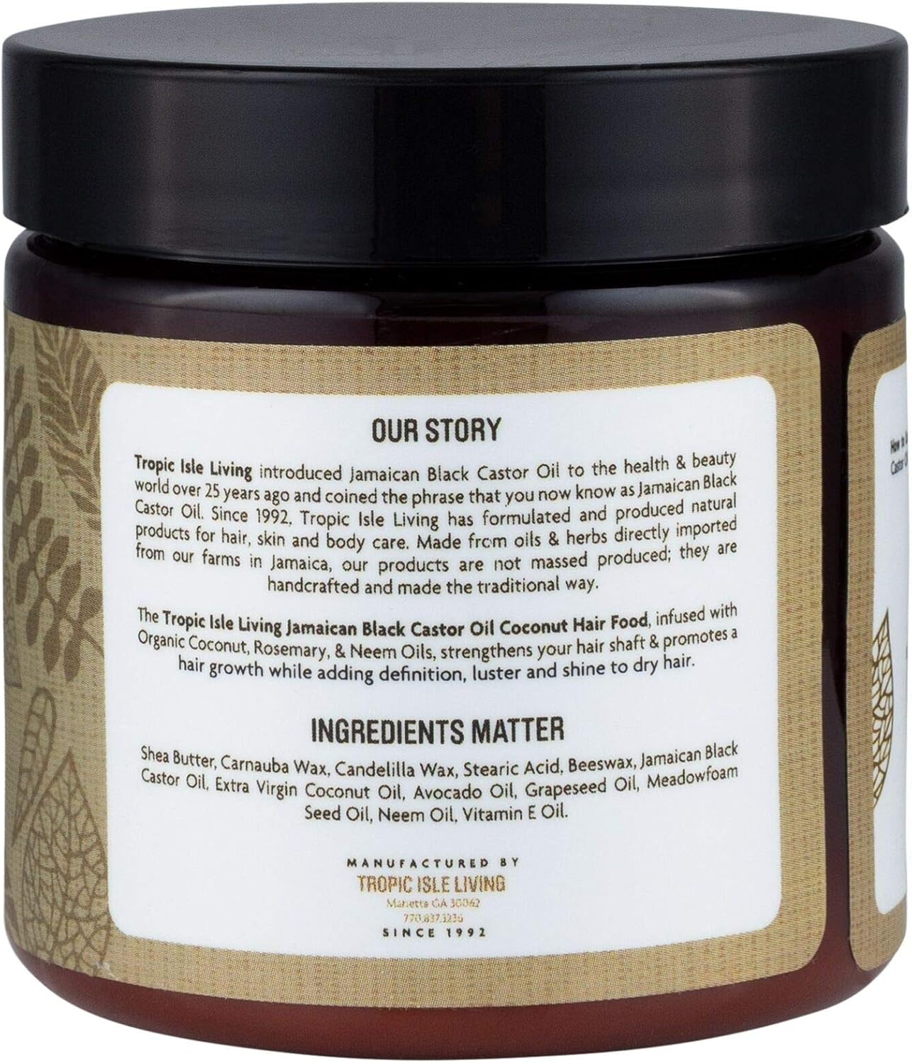 Jamaican Black Castor Oil Hair Food Coconut 118ml, 118 ml (Pack of 1) - Image 3