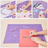 Headley Tools 18x24 Inch Self Healing Cutting Mat Double Sided Pink/Purple view 6