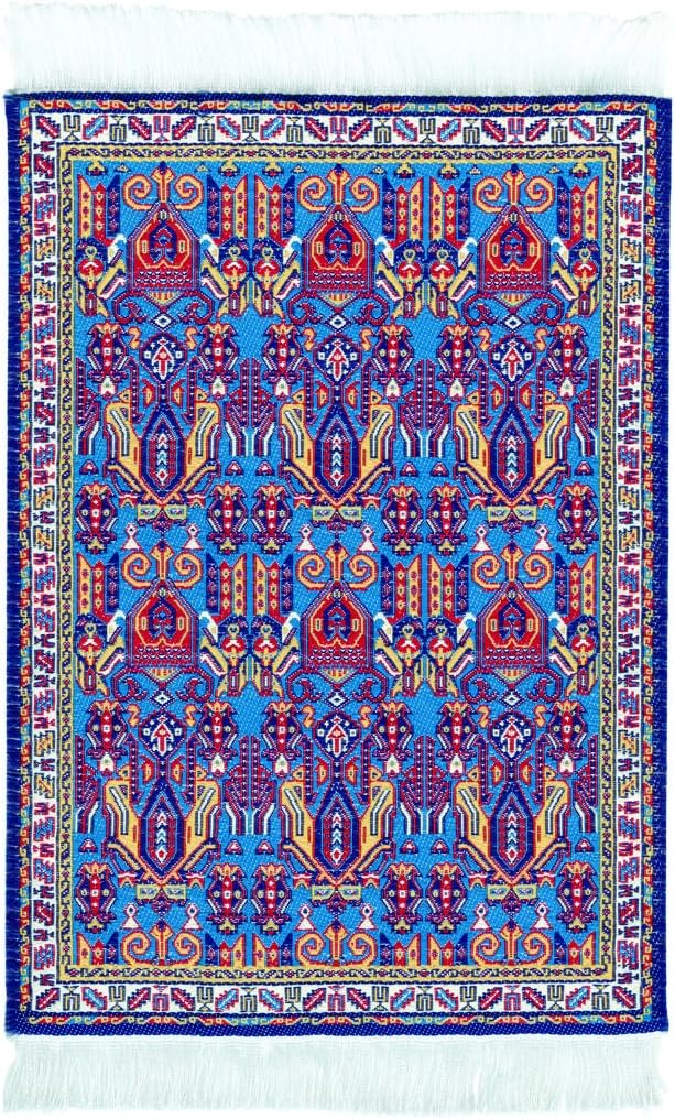 Mouse Pad - Oriental Carpet Woven Fabric Mousepad - Tientsin Design Beautiful Elegant, Woven Cloth Mouse Pads! Best Stocking Stuffers for Men & Women!
