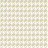 NEWITIN 120 Pieces Fake Rings Diamond Engagement Rings Silver Ring for Bridal Shower Party Game Wedding Table Decorations