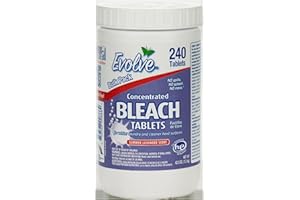 Evolve Concentrated Bleach Tablet Bulk Size 240 Tablets 1 Pack Summer Lavender