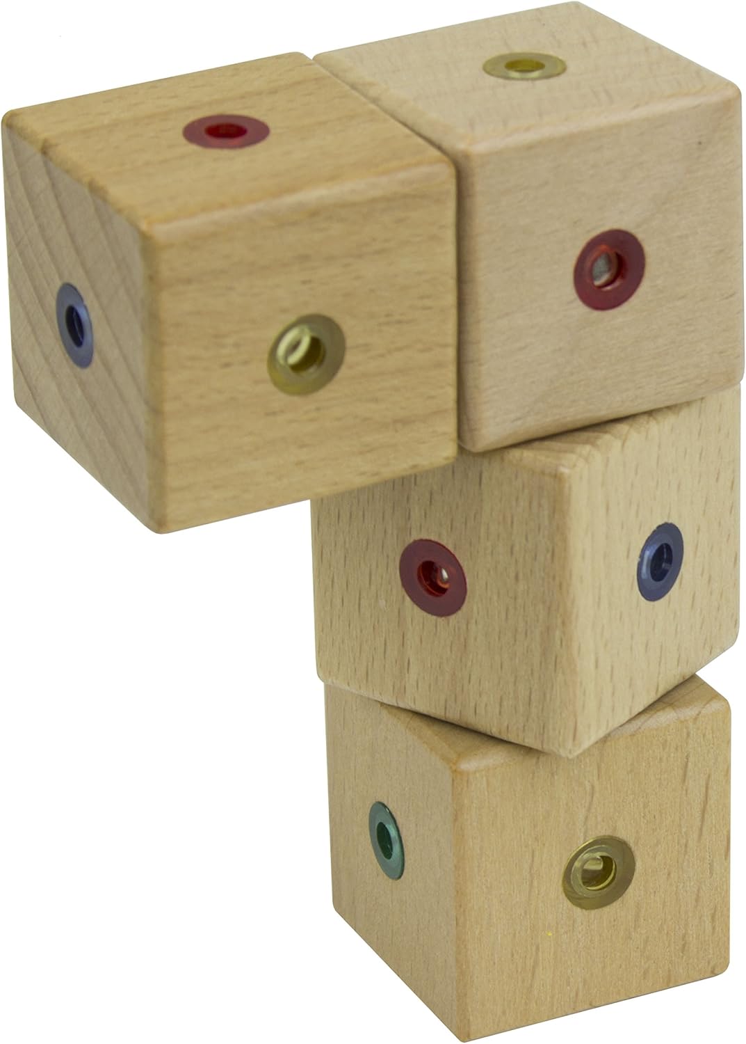 magnetic wooden building blocks