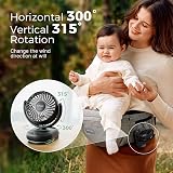 momcozy Portable Stroller Fan with Clip 4-Speed Personal Mini Fan 0.11kg view 7