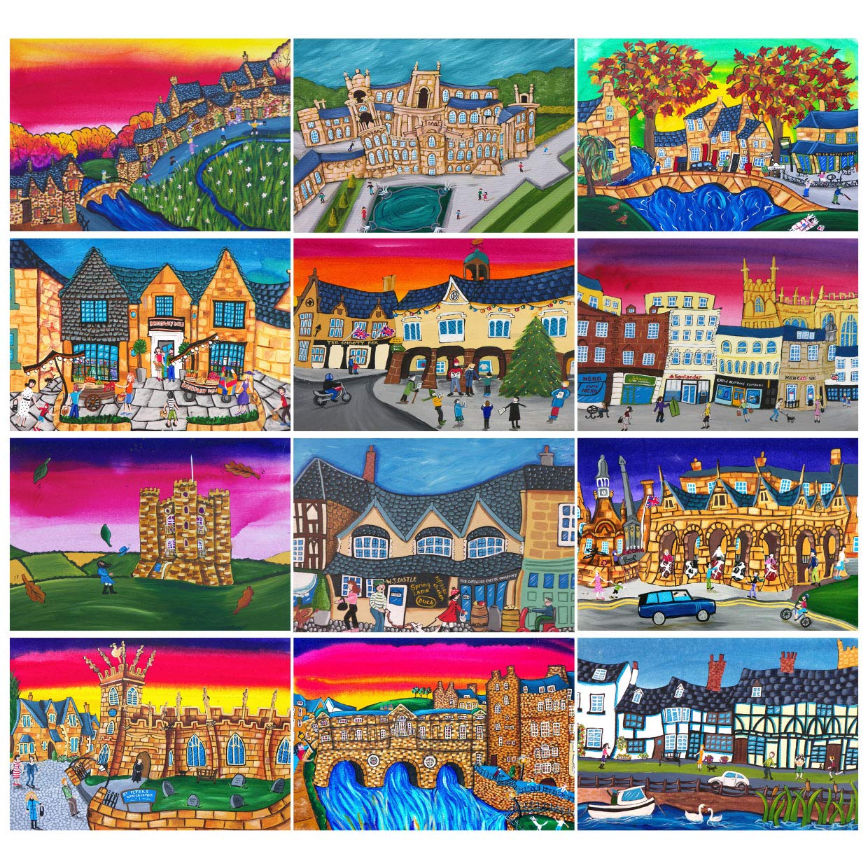 Cotswolds Greeting Card Multipack by Amanda Skipsey