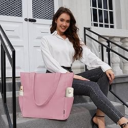 Buringer Corduroy Tote Bag for Women Large Shoulder