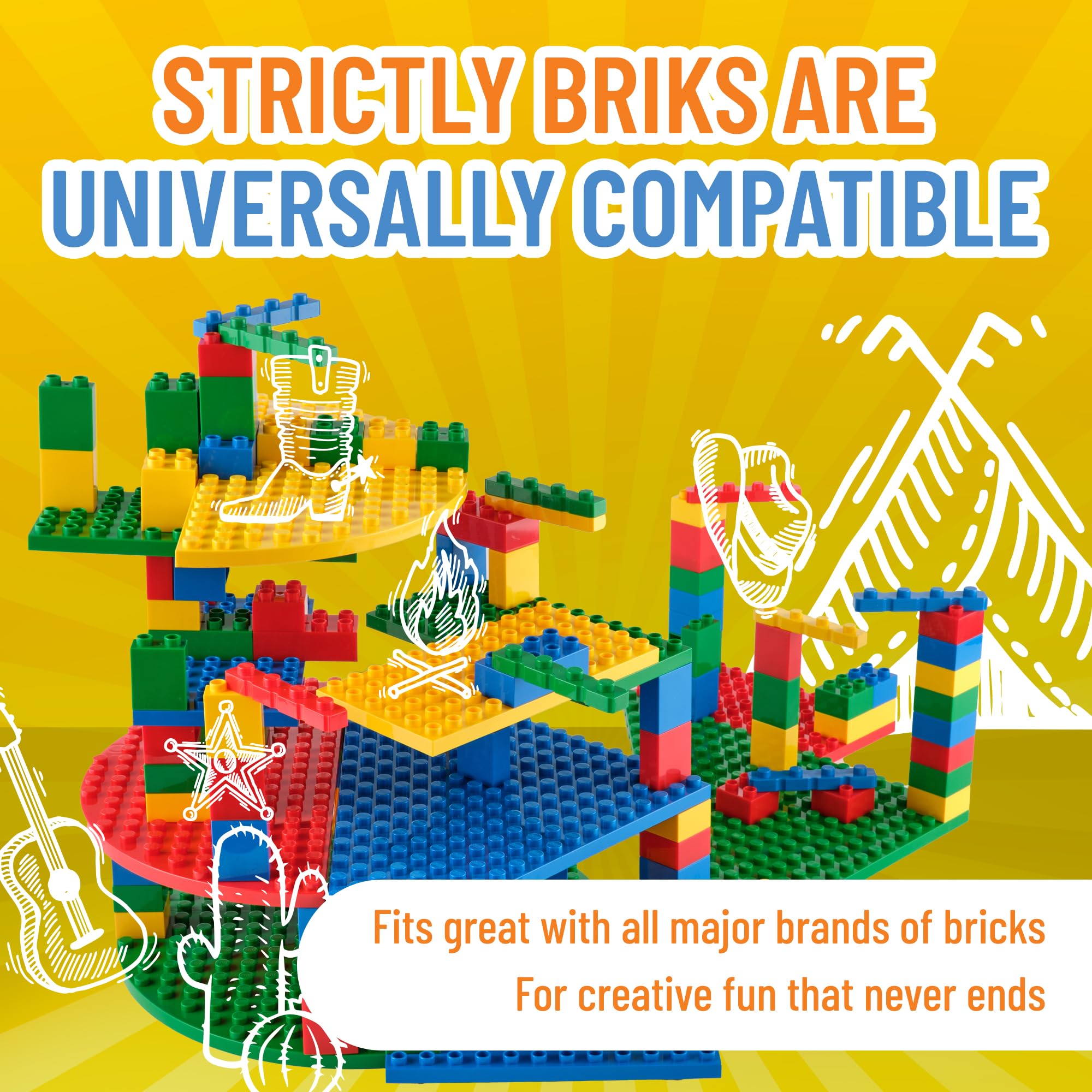 Mua Strictly Briks Compatible with Lego Duplo Toy Building Blocks for ...