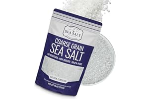 Coarse Sea Salt for Grinder Refill, Coarse Grain Kosher Salt, Non-Iodized Coarse Salt for Cooking, Mineral-Rich Unrefined Baj