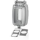 Leviton Vertical While-in-Use Cover for GFCI/Decora Duplex and Single Receptacle, 5980-UCL, Clear