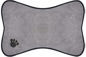 Sinland Microfiber Dog Cat Food Mat Quick Dry Pet Bowl Mat Dish Drying Placemat Absorbent No Stains Pet with Anti-Skid Backin